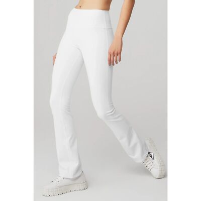 Alo Yoga Airbrush WHITE High-Waist 7/8 Bootcut Legging Size xxs