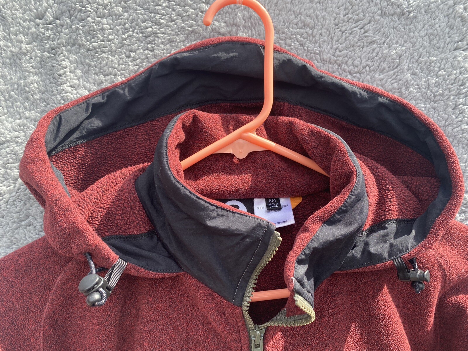 Woman’s Ground Zero  Jacket S Gray/ Rust Fleece w… - image 3