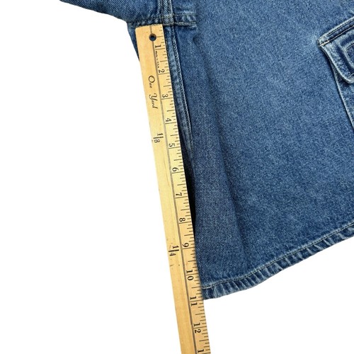 Vintage Y2K Levi's L2 Baggy Hip Hop Skater Shorts Cargo Denim - Youth Large 14 - Picture 9 of 11