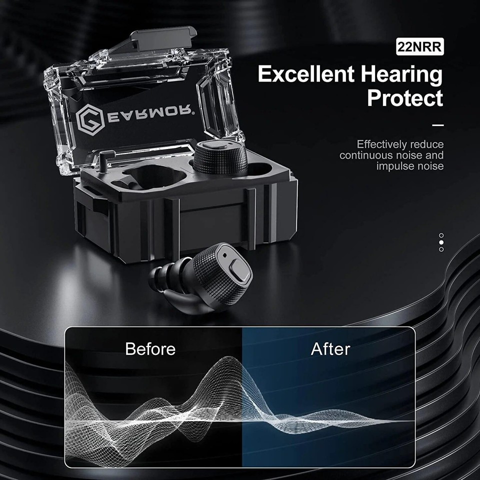 Tactical Noise Cancelling Earbuds Electronic Earbuds Shooting Earmuff