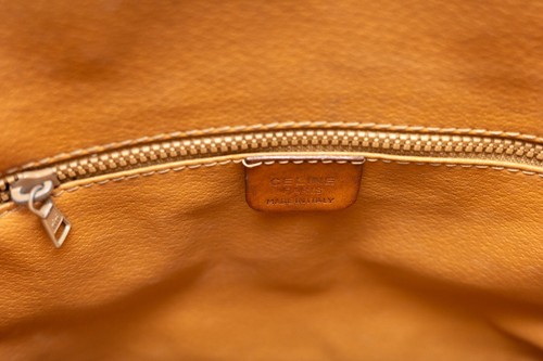 CELINE Shoulder Bag Drawstring Macadam PVC Leather Brown Authentic from JAPAN - Picture 14 of 19