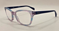 RAY-BAN EYEGLASSES FRAMES ONLY RB1591-3807 TRANSPARENT BLUE RED BLACK 48-16-130