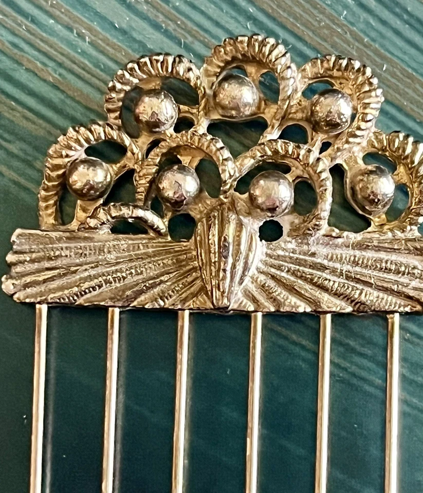 Antique Hair Pin/Pick Silver Tone Hair Clip Pin Stamped Made in Japan 3.5" - Image 3 of 4