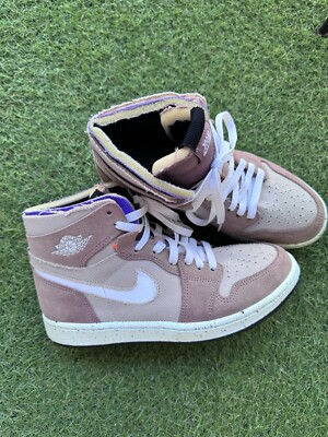 Size 7 - Air Jordan 1 Zoom Comfort High Fossil Stone