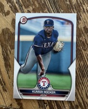 Kumar Rocker Prospect Rookie Card 2023 Bowman Base Paper #BP-39 Texas Rangers 