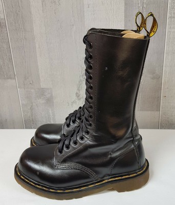 Dr Martens 1940 Black Smooth Leather 14 Hole Calf Boots UK3 EU36 Vintage  Punk | eBay