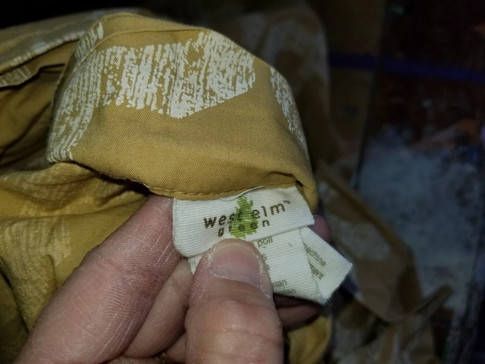 Edredón West Elm "Círculos tallados - Maíz" 88 X 92 Foto 4 de 4