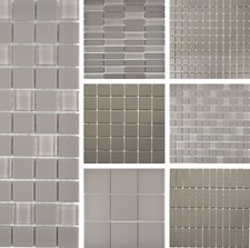 Ceramica Piastrelle Mosaico Con Vetro Grigio Scuro da Pavimento Doccia