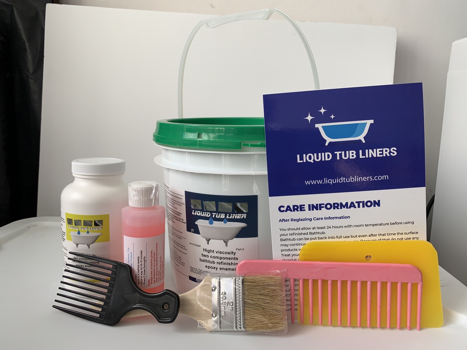 ArmoGlaze 2K Odorless Bathtub Recasting Kit, No Peeling Off