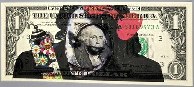 Joker X Death NYC BOW! Ltd Edition /100 US DOLLAR Signed Graffiti Pop Art Print