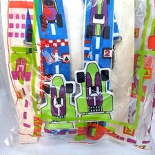 Vintage Avon Childs Race Car Pit Stop Suspenders Track Checkered Flag NOS 1988