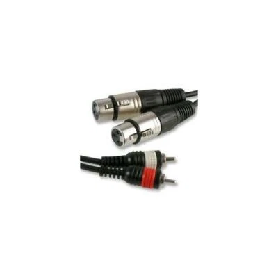 RT00773 PULSE PLS00261 XLR À Phono Câble 2 X XLR Prise Vers Prise Phono 1.5M - Photo 1/2