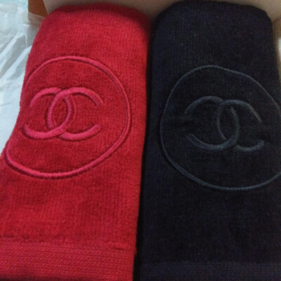 Chanel towel LA COLLECTION Set of 3 Red Black White | eBay