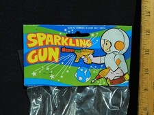    Sparkling Gun   Retro Ray Zapper Tested Friction Trigger Space Toy