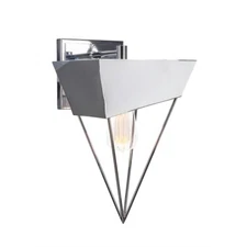 Toltec Neo 1 Light Wall Sconce I, Chrome w/Amber LED Bulb - 1513-CH-LED18C