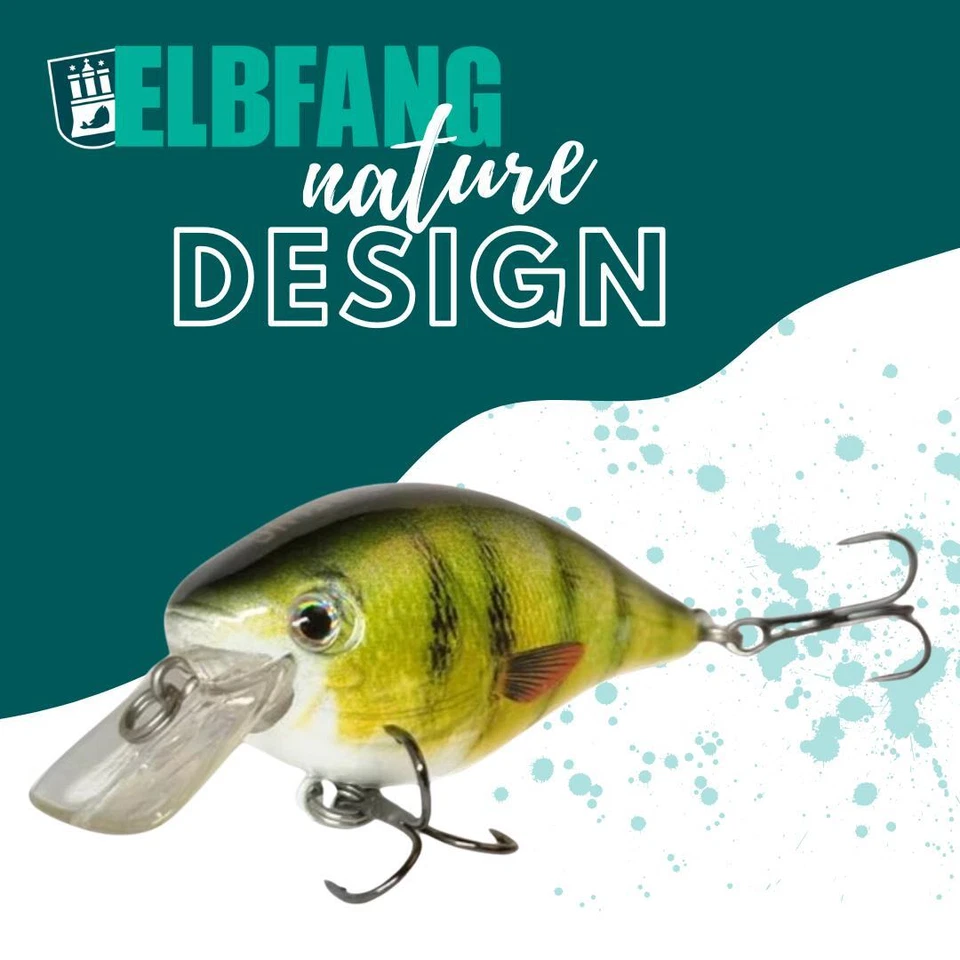 ✅ELBFANG CRANKBAIT WOBBLER KUNSTKÖDER SET | ANGEL KÖDER ZUM HECHT BARSCH ANGELN - Bild 3 von 4