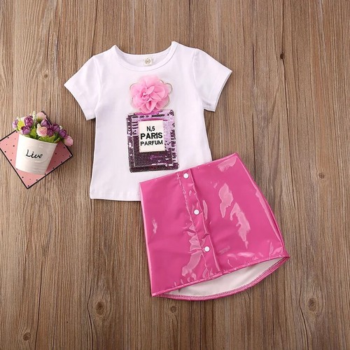 Conjuntos de Niñas Ropa Para Niña Elegantes Formales Vestidos Mameluco  Trajes | eBay