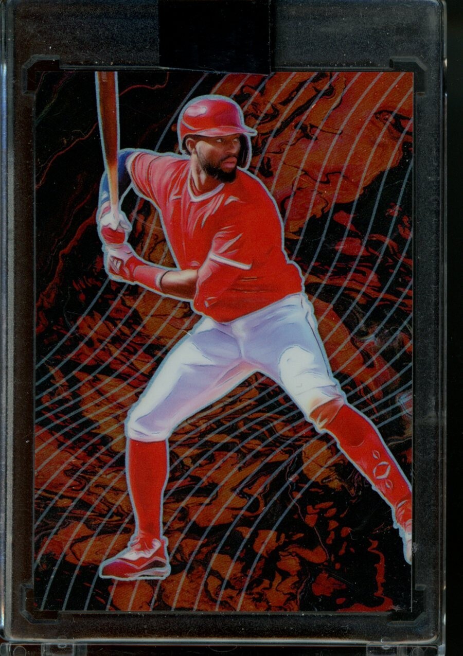 2021 Panini Prizm Jo Adell Angels LF5 RC Lava Flow SP Case Hit