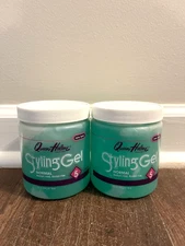 2 Queen Helene Styling Gel Normal Medium Hold Alcohol-Free 16 Oz. Each