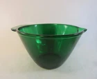 FOREST GREEN BATTER MIXING BOWL! Vintage ANCHOR HOCKING Kitchenware