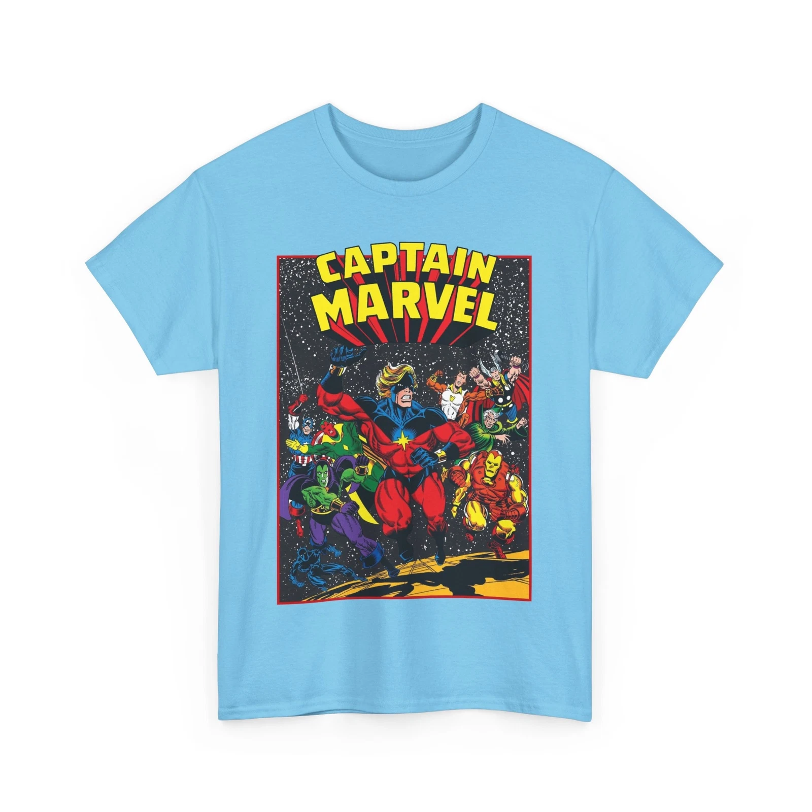 Captain Marvel T-Shirt - Marvel Comics - Jim Starlin Art - Mar-Vell - Kree