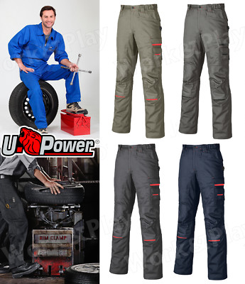 pantalone UPOWER lavoro multitasche COTONE taglie forti officina RED LION  cargo | eBay