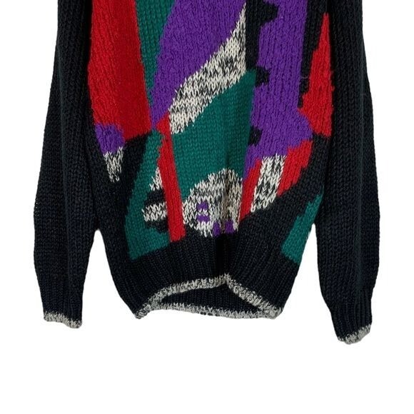 Vintage Oakton Mens Sweater Size Small Crew Neck Knit Retro 80s