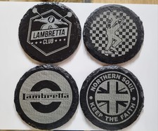 Lambretta Set of 4 Coasters Assorted Ref 3 Accessories