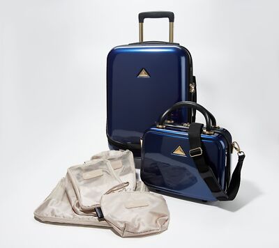 Triforce Hardside Carry- On and Beauty Case with Packing Cubes in
