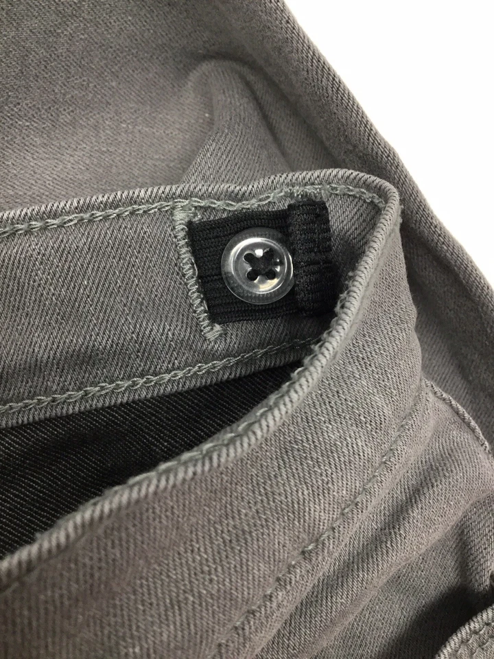 Old Navy Girls Gray Silver Stretchy Skinny Jeans Size 12 - Image 4 of 4