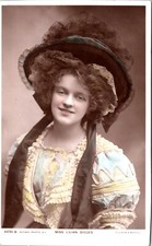 LILIAN DIGGES : ENGLISH ACTRESS : ALICE IN WONDERLAND : RARE RPPC   1907