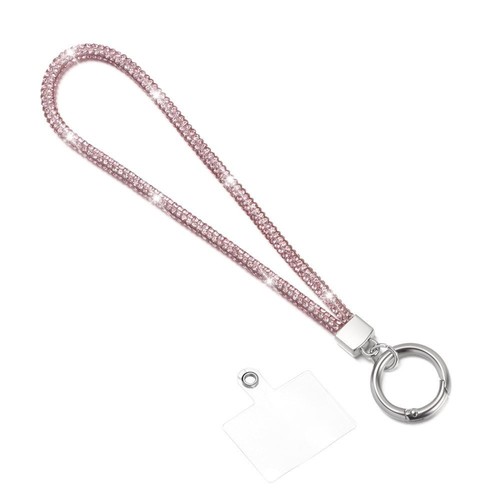 Straps Diamond Crystal Anti-lost Rope Hanging Cord Rhinestone Phone Lanyard - 第 15/20 張圖片