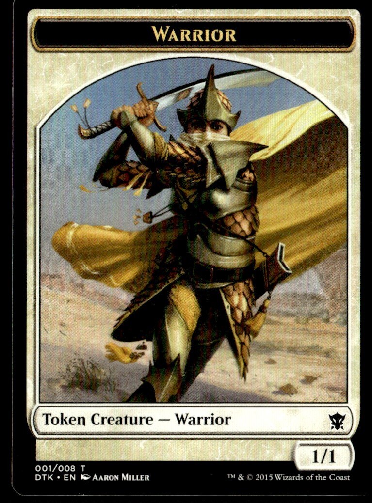 2015 Dragons of Tarkir Tokens Warrior Token/Common #1