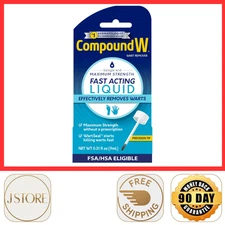 Compound W Maximum Strength Fast Acting Liquid Wart Remover, 0.31 Fl Oz