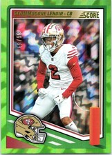 2025 Panini Score Electric Parallel Deommodore Lenoir 49 /99 - #184 Team Match #