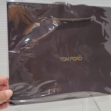 Tom Ford Small Retail Shopping Gift Bag 10" x 8" x 4" Paper / Brown  Sealed