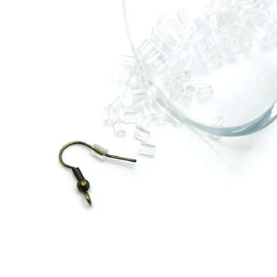 Clear Silicone Earring Stopper Backs, 4x3mm - US Selle