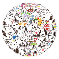 Snoopy Stickers Peanuts 80 Pack Set Glossy Cute Decal Sticker Lot Woodstock - US