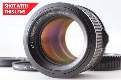 Tested [N MINT] Minolta MD 85mm F/2 Mount Portrait MF Lens for MC MD From JAPAN
