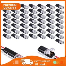50PCS Double-Wire Plug-in Connector, Cable Clamp with Locking Buckle, AWG 18-22