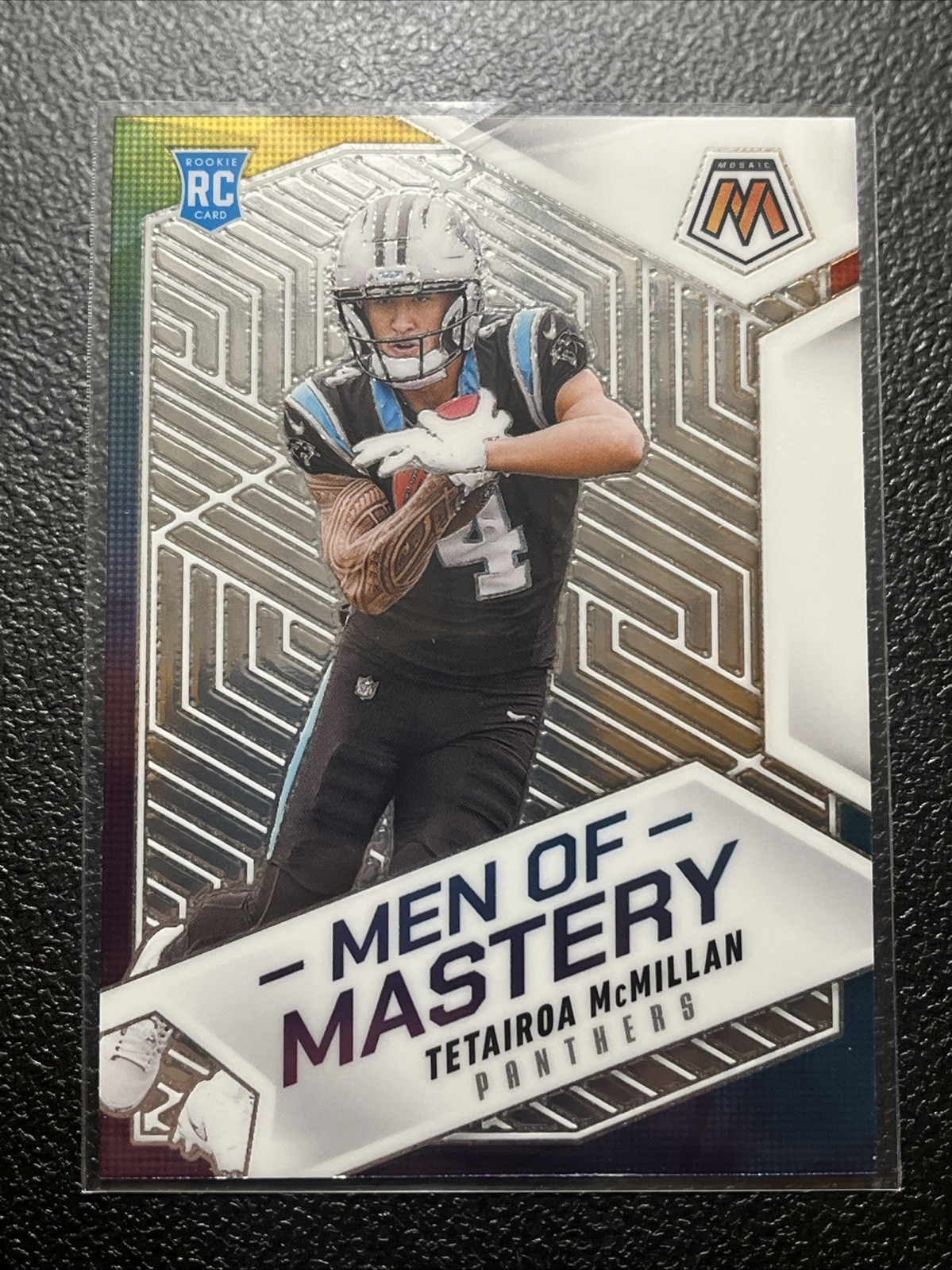 2025 Panini Mosaic Tetairoa McMillan Men of Mastery #19 Carolina Panthers RC