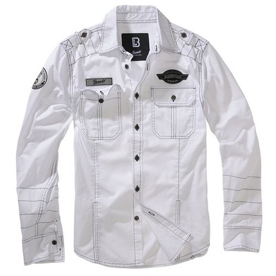 Brandit Luis Vintage Shirt Longsleeve Herren Worker Hemd Freizeithemd Langarm