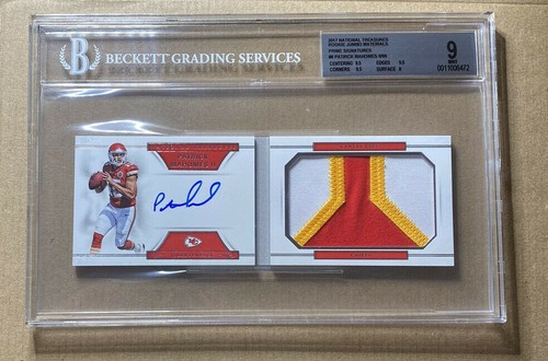 Patrick Mahomes II #PM 2017 Panini National Treasures Rookie Material Signatures Rps card