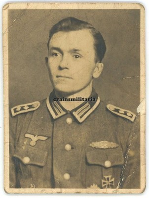 Orig. Foto Heer Oberfeldwebel mit D^K und NKS in LANDSBERG Warthe Polen