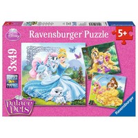 Ravensburger Kinderpuzzle - 09346 Palace Pets - Belle, Cinderella Und Rapunzel -