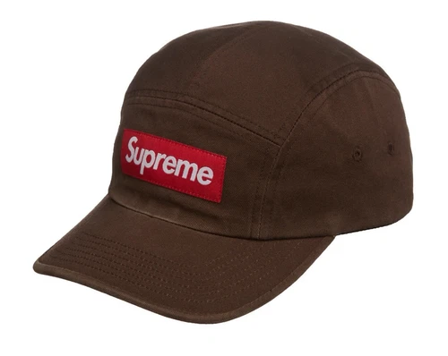 ? Casquette de camp en sergé chino lavé Supreme FW21 Marron NEUF LIVRAISON GRATUITE