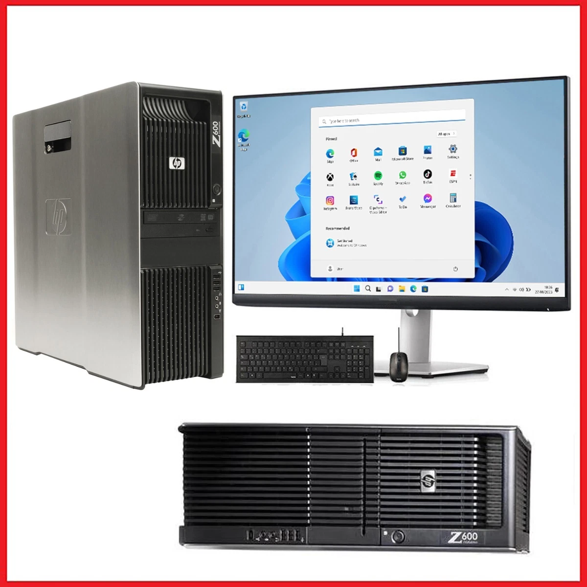 HP Workstation Xeon PC Intel Z600 RAM Z400 - W3520 Computer HP's