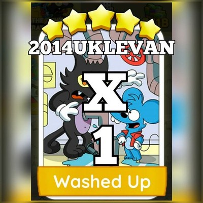 1 x Washed Up (    ) - Set 17 - Mono_Poly_ Go Aufkleber (Schneller Versand)