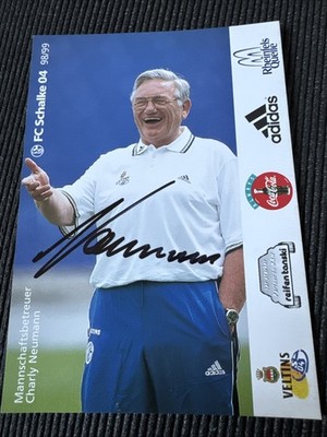 Autogrammkarte orig. signiert Charly Neumann Schalke S04 Saison 1998/1999