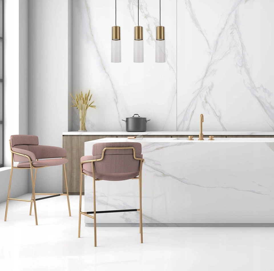 Lampada a sospensione Manacor 3 oro 3xgu10 50w vetro/metallo lampada - Immagine 2 di 4